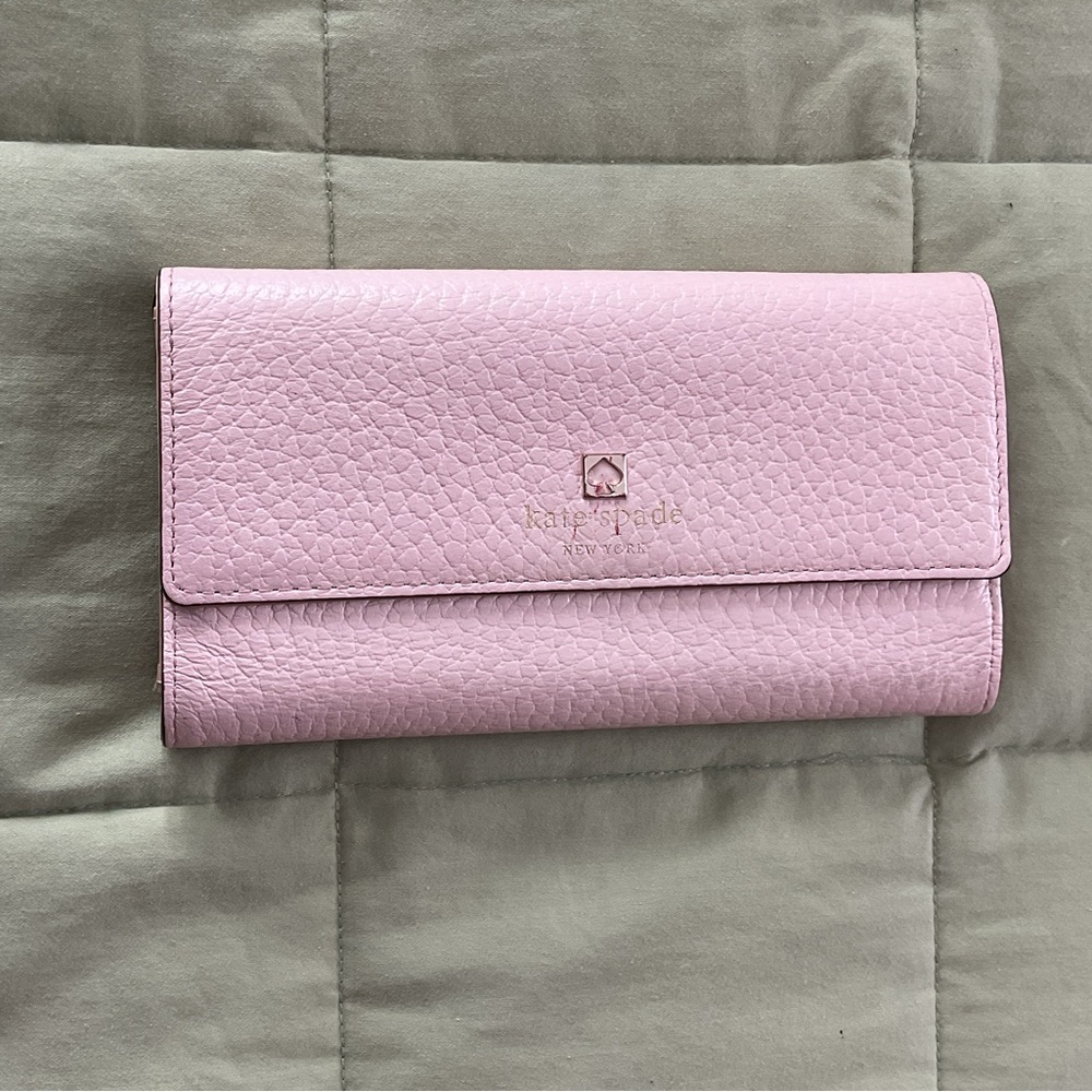 kate spade Blush Pink Leather Continental Wallet